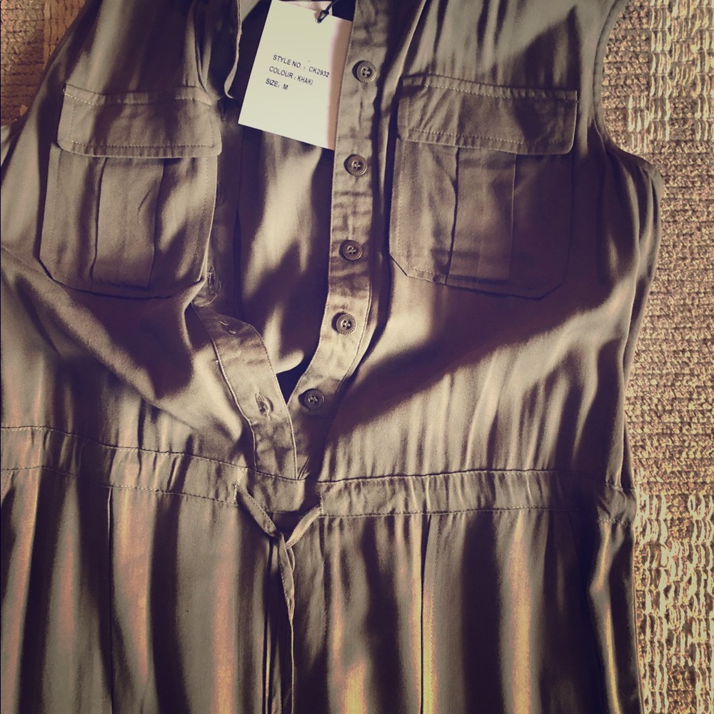 Hunter green jumpsuit